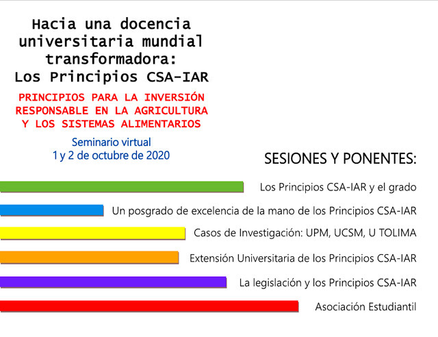 Sesiones y ponentes Jornadas del Seminario virtual Sesiones y ponentes Jornadas del Seminario virtual