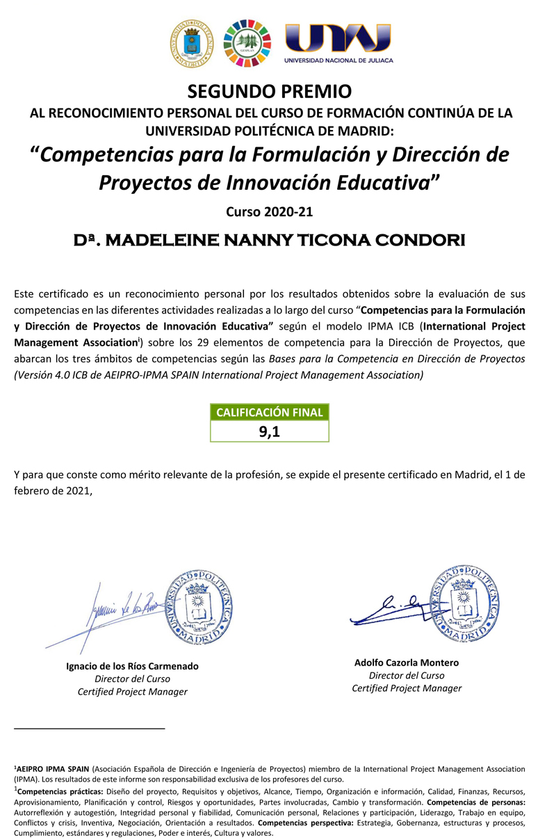 2º mejor alumno 2º mejor alumno