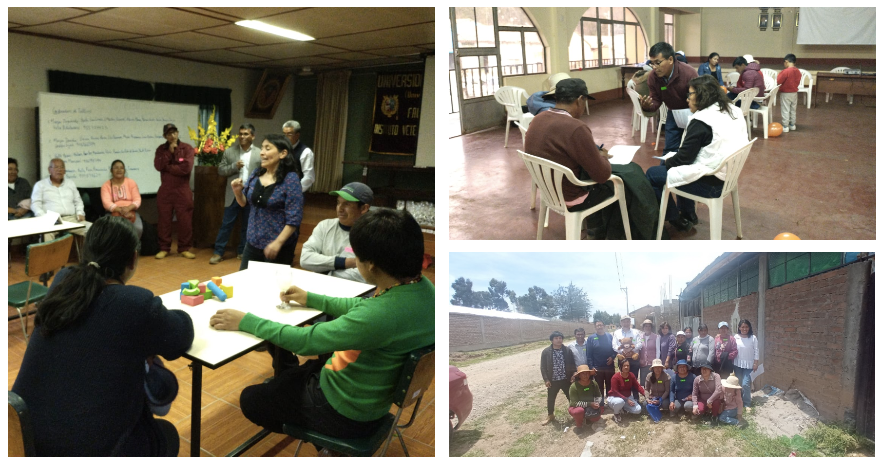 Reuniones con los productores en Jauja junto con el equipo de investigación. Reuniones con los productores en Jauja junto con el equipo de investigación.