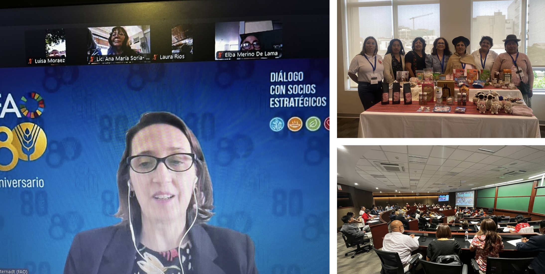 Duclair Sternadt, Oficial Regional de Alianzas FAO (Santiago de Chile) en palabras de la inauguración.